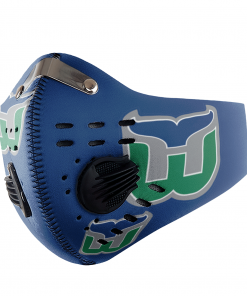 HARTFORD WHALERS ICE HOCKEY FACE MASK SPORT WITH FILTERS CARBON PM 2.5