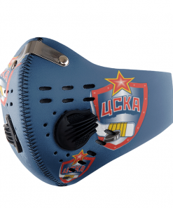 HC CSKA MOSCOW ICE HOCKEY FACE MASK SPORT WITH FILTERS CARBON PM 2.5