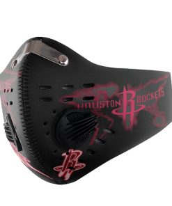 Houston Rockets FACE MASK SPORT WITH FILTERS CARBON PM 2.5