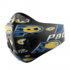 Indiana Pacers FACE MASK SPORT WITH FILTERS CARBON PM 2.5