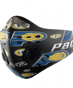 Indiana Pacers FACE MASK SPORT WITH FILTERS CARBON PM 2.5