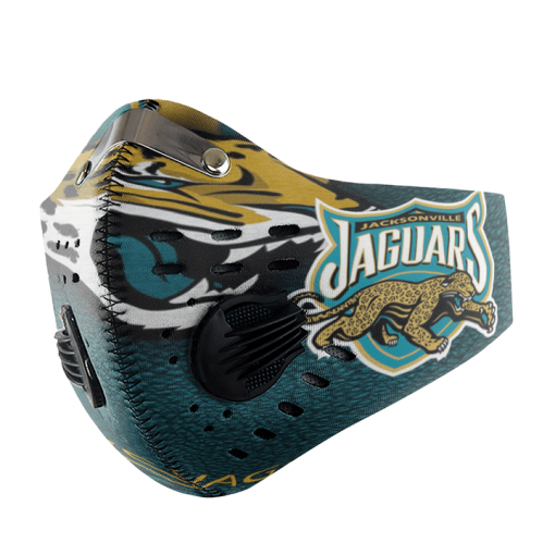 Jacksonville Jaguars FACE MASK SPORT WITH FILTERS CARBON PM 2.5