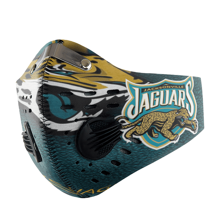 Jacksonville jaguars football filter carbon pm 2.5 face mask