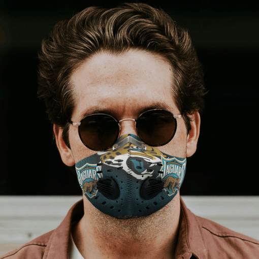 Jacksonville Jaguars FACE MASK SPORT WITH FILTERS CARBON PM 2.5