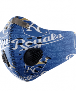 KANSAS CITY ROYALS FACE MASK SPORT WITH FILTERS CARBON PM 2.5