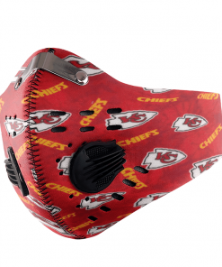 Kansas City Chiefs FACE MASK SPORT WITH FILTERS CARBON PM 2.5