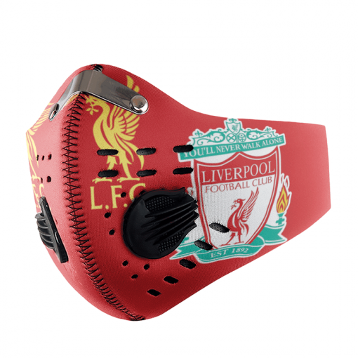 Liverpool FC FACE MASK SPORT WITH FILTERS CARBON PM 2.5