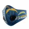 Los Angeles Chargers FACE MASK SPORT WITH FILTERS CARBON PM 2.5