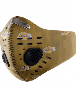 Los Angeles Lakers Basketball FACE MASK SPORT WITH FILTERS CARBON PM 2.5