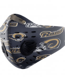 Los Angeles Rams FACE MASK SPORT WITH FILTERS CARBON PM 2.5