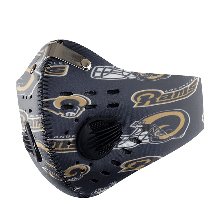 Detroit Lions Face Mask with Filter Activated Carbon PM 2.5