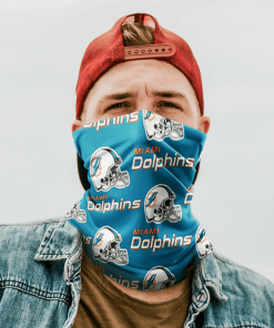 MIAMI DOLPHINS FOOTBALL NECK GAITER