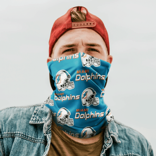 MIAMI DOLPHINS FOOTBALL NECK GAITER