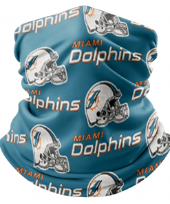 MIAMI DOLPHINS FOOTBALL NECK GAITER