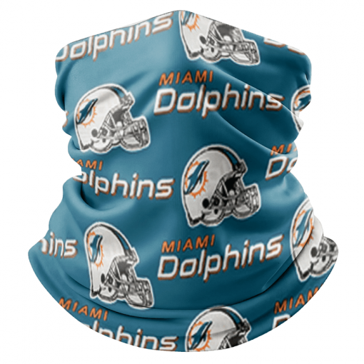 MIAMI DOLPHINS FOOTBALL NECK GAITER