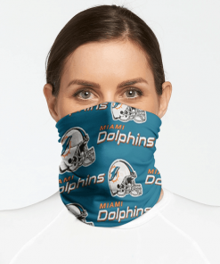 MIAMI DOLPHINS FOOTBALL NECK GAITER