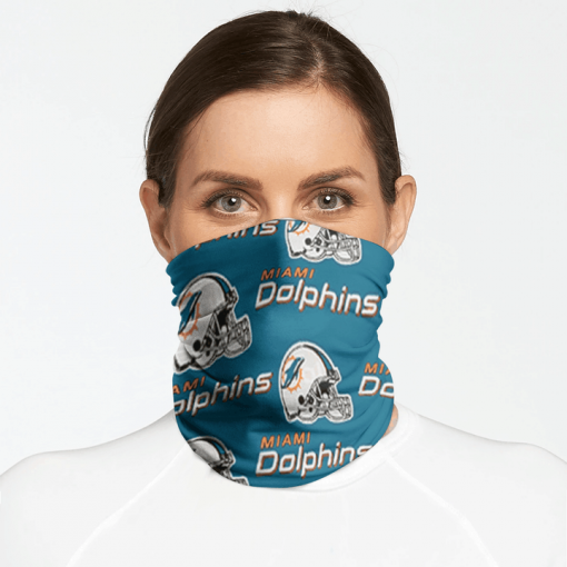 MIAMI DOLPHINS FOOTBALL NECK GAITER