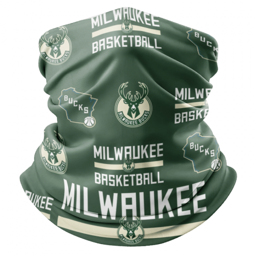 MILWAUKEE BUCKS BASKETBALL NECK GAITER