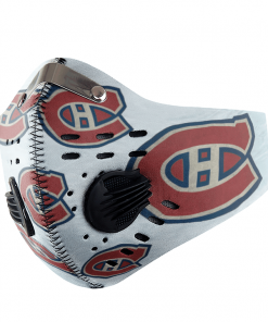 MONTREAL CANADIENS ICE HOCKEY FACE MASK SPORT WITH FILTERS CARBON PM 2.5