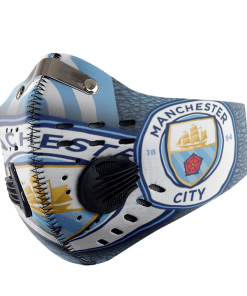 Manchester City FACE MASK SPORT WITH FILTERS CARBON PM 2.5