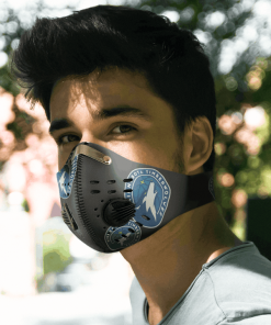 Minnesota Timberwolves FACE MASK SPORT WITH FILTERS CARBON PM 2.5