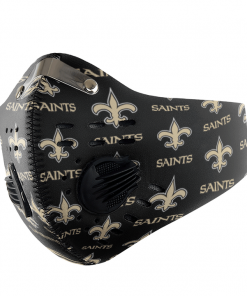 New Orleans Saints FACE MASK SPORT WITH FILTERS CARBON PM 2.5