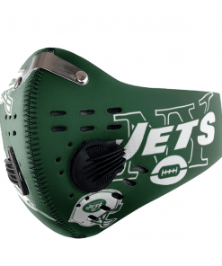 New York Jets FACE MASK SPORT WITH FILTERS CARBON PM 2.5