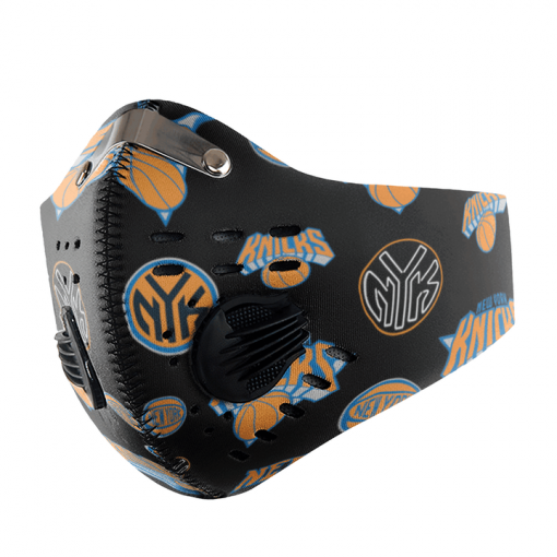 New York Knicks FACE MASK SPORT WITH FILTERS CARBON PM 2.5