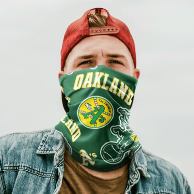OAKLAND ATHLETICS HOOKEY NECK GAITER