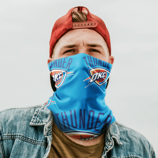 OKLAHOMA CITY THUNDER BASKETBALL NECK GAITER