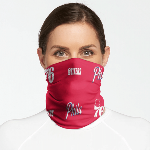 PHILADELPHIA 76ERS BASKETBALL NECK GAITER