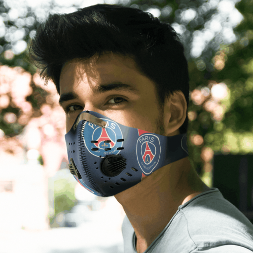 Paris Saint-Germain FACE MASK SPORT WITH FILTERS CARBON PM 2.5