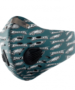 Philadelphia Eagles FACE MASK SPORT WITH FILTERS CARBON PM 2.5