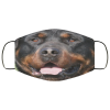 Rottweiler Dog 3D Face Mask reusable, washable