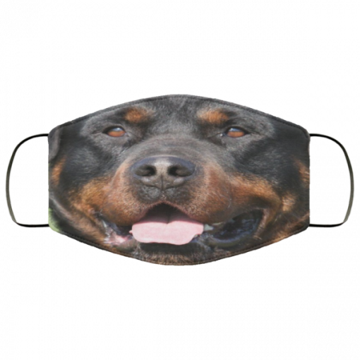 Rottweiler Dog 3D Face Mask reusable, washable