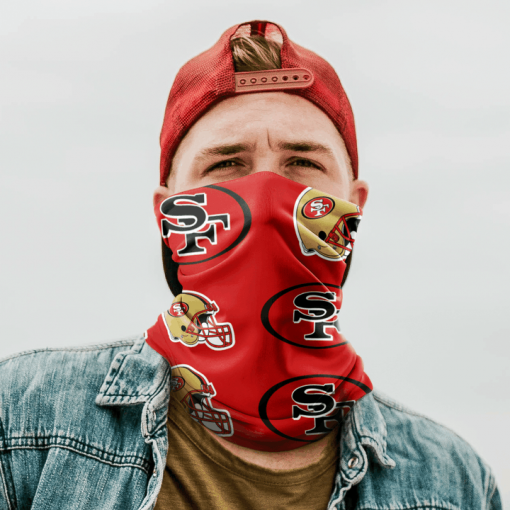 SAN FRANCISCO 49ERS FOOTBALL NECK GAITER