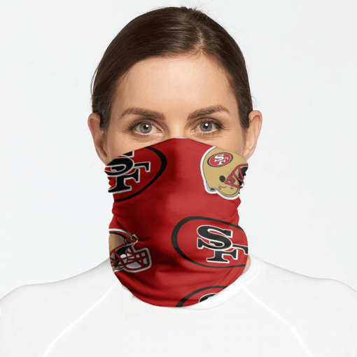 SAN FRANCISCO 49ERS FOOTBALL NECK GAITER