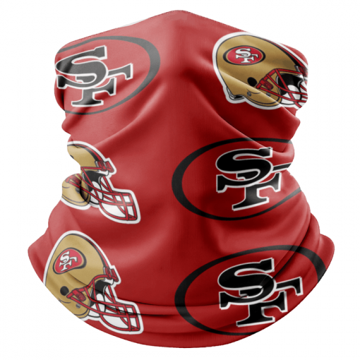 SAN FRANCISCO 49ERS FOOTBALL NECK GAITER