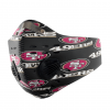 San Francisco 49ers FACE MASK SPORT WITH FILTERS CARBON PM 2.5
