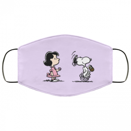 Snoopy and Lucy Face Mask Washable, Reusable