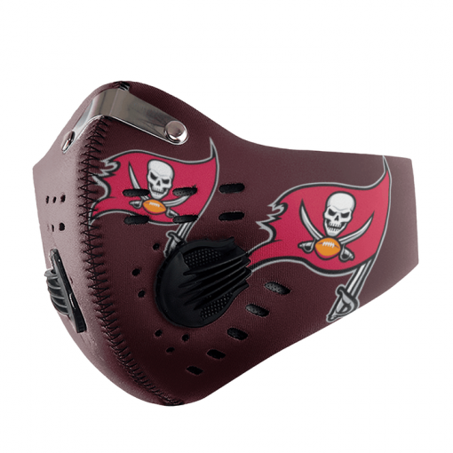 Tampa Bay Buccaneers FACE MASK SPORT WITH FILTERS CARBON PM 2.5