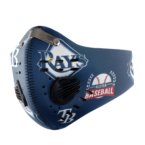 TAMPA BAY RAYS SPORT MASK FILTER ACTIVATED CARBON PM 2.5 FM