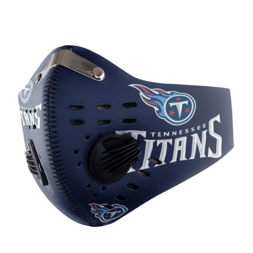 Tennessee Titans FACE MASK SPORT WITH FILTERS CARBON PM 2.5