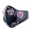 WASHINGTON NATIONALS FACE MASK SPORT WITH FILTERS CARBON PM 2.5