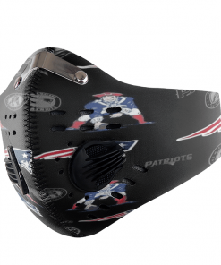 new england patriots FACE MASK SPORT WITH FILTERS CARBON PM 2.5