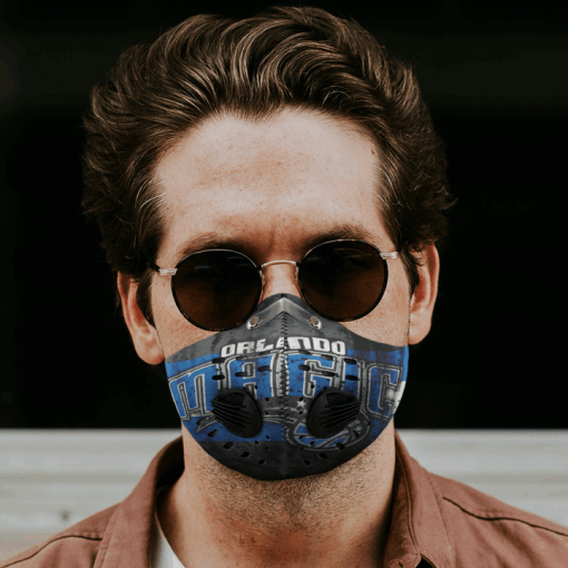 Orlando Magic FACE MASK SPORT WITH FILTERS CARBON PM 2.5