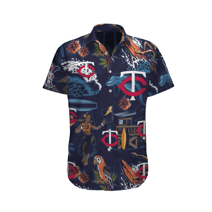 MINNESOTA TWINS BASEBALL HAWAIIAN SHIRT - Q-Finder Trending Design T Shirt