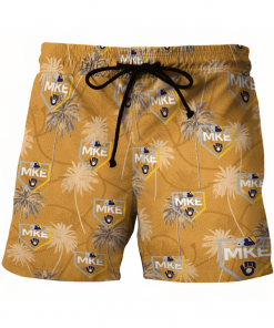 MILWAUKEE BREWERS BASEBALL BEACH SHORTS