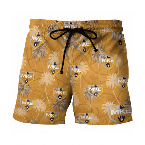 MILWAUKEE BREWERS BASEBALL BEACH SHORTS