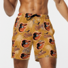 BALTIMORE ORIOLES BASEBALL BEACH SHORTS